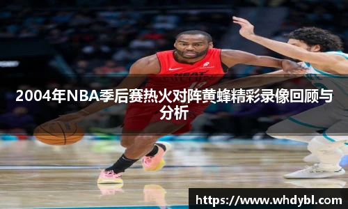 2004年NBA季后赛热火对阵黄蜂精彩录像回顾与分析